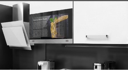 smart cabinet door mirror with 21.5 inch touch screen