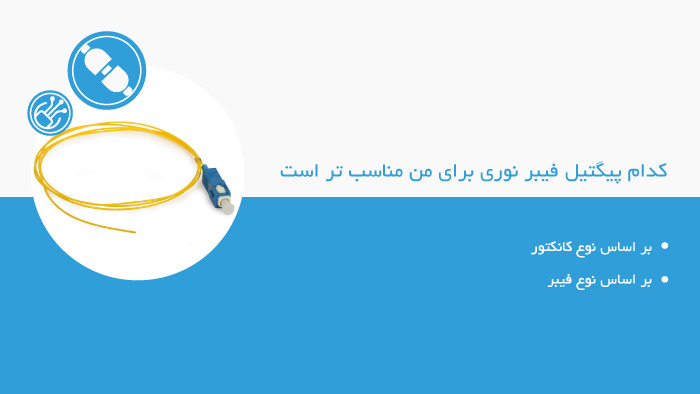 خرید آنلاین انواع پیگتیل فیبر نوری