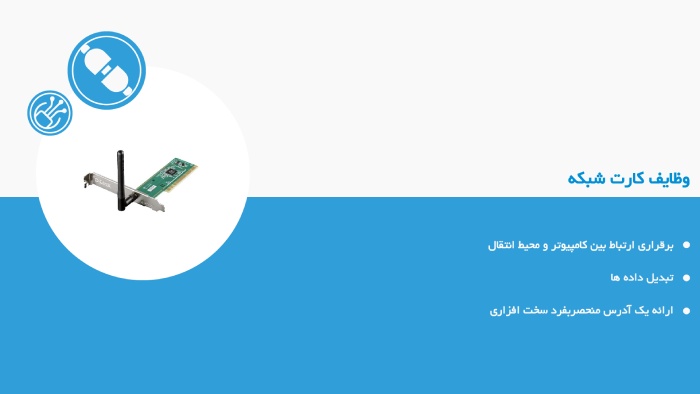 وظایف کارت شبکه