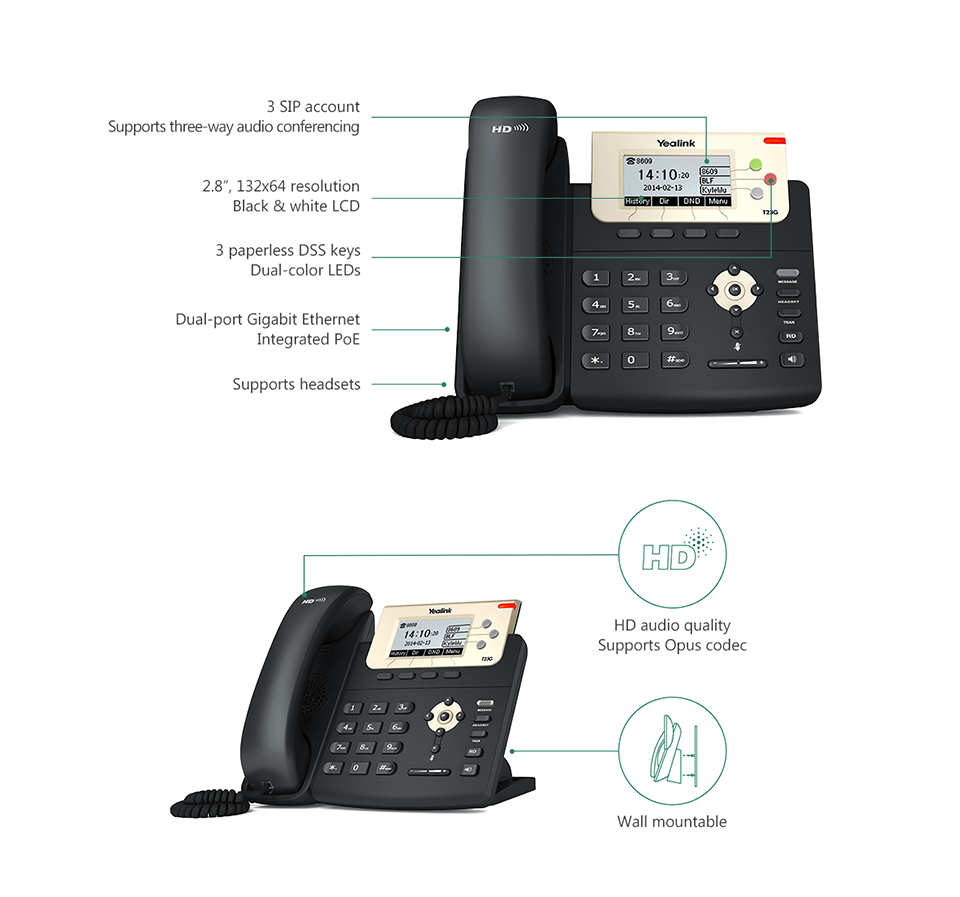 تلفن ویپ Yealink T23G