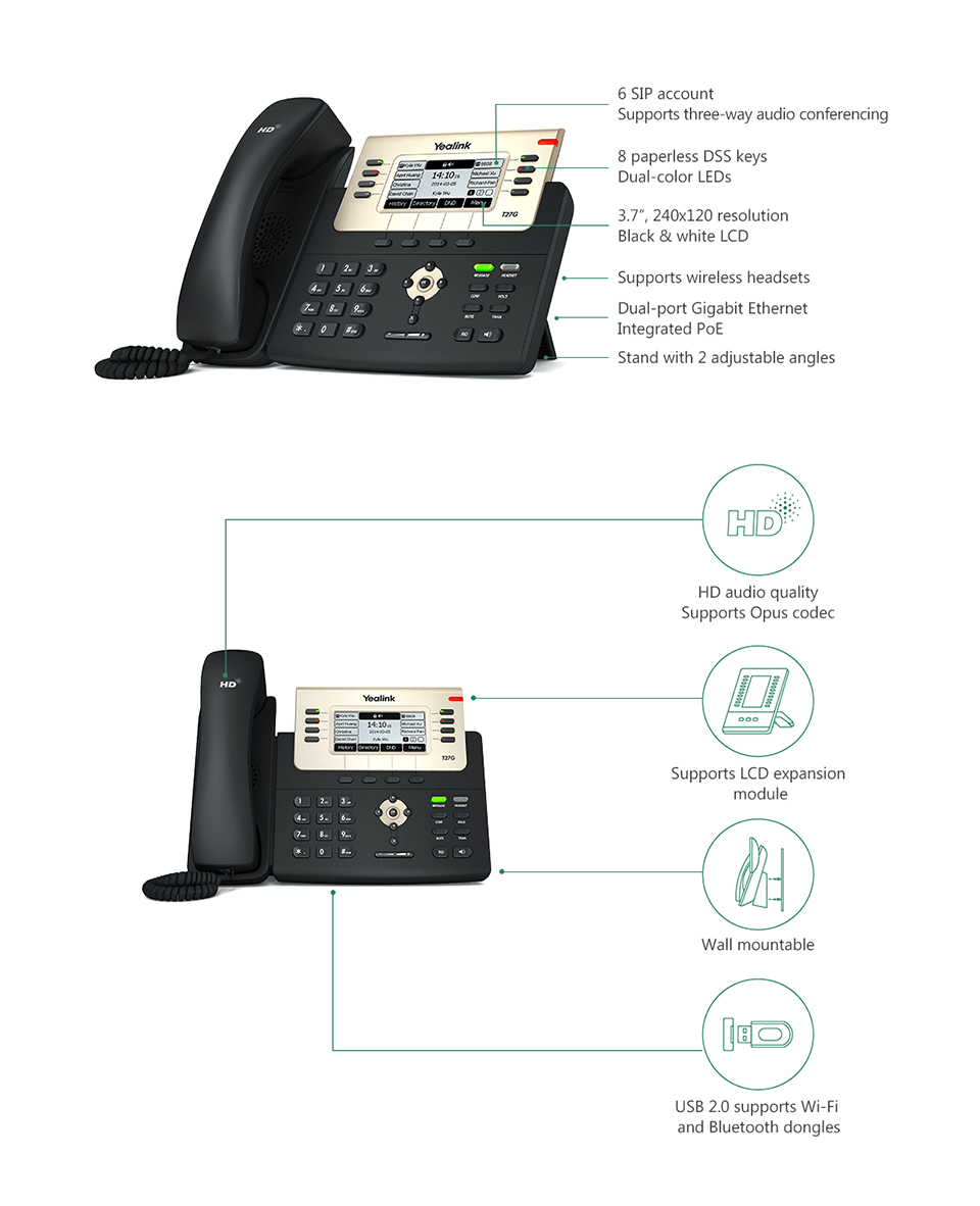تلفن ویپ Yealink T23G