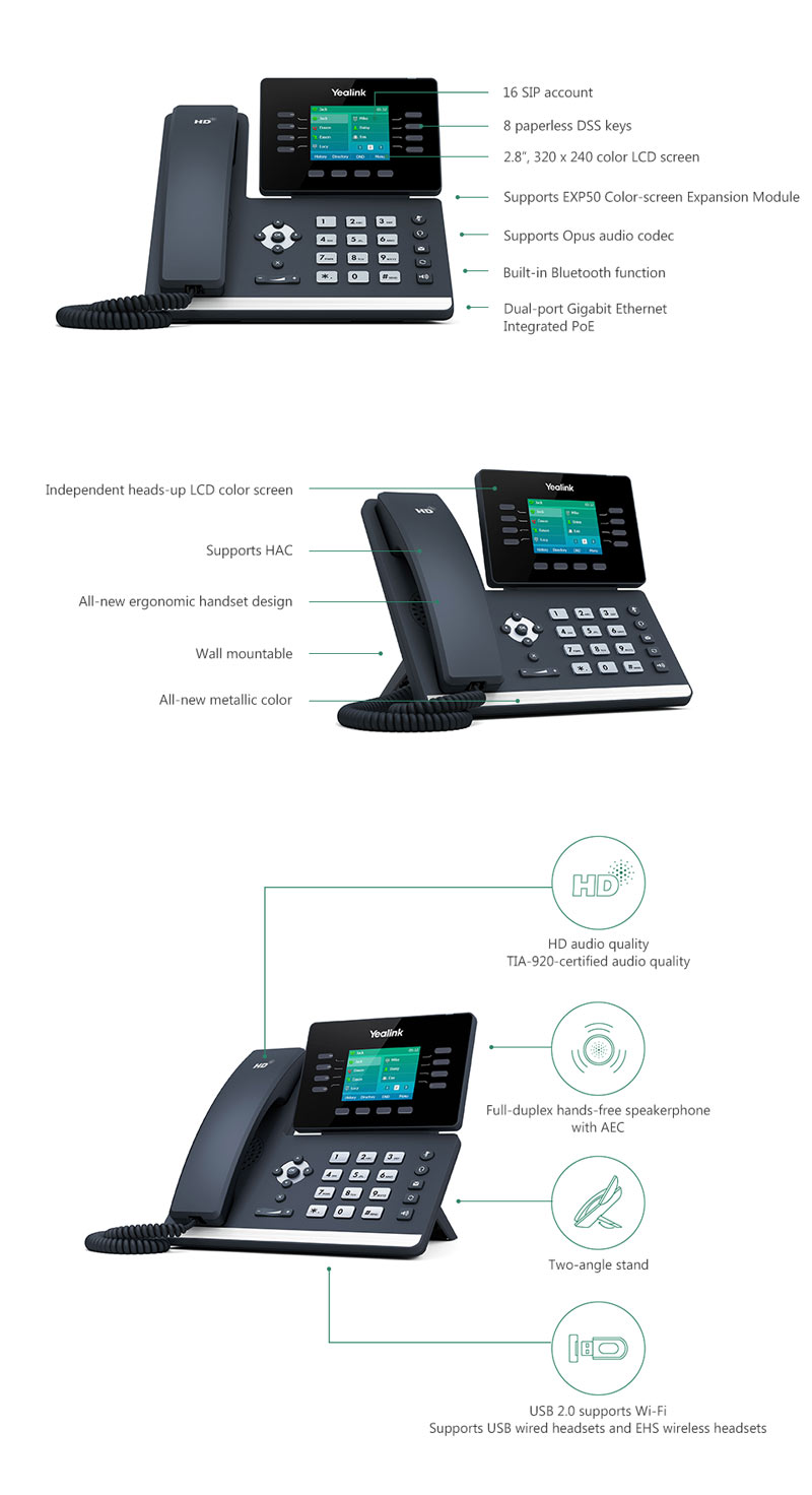 تلفن ویپ Yealink T52S
