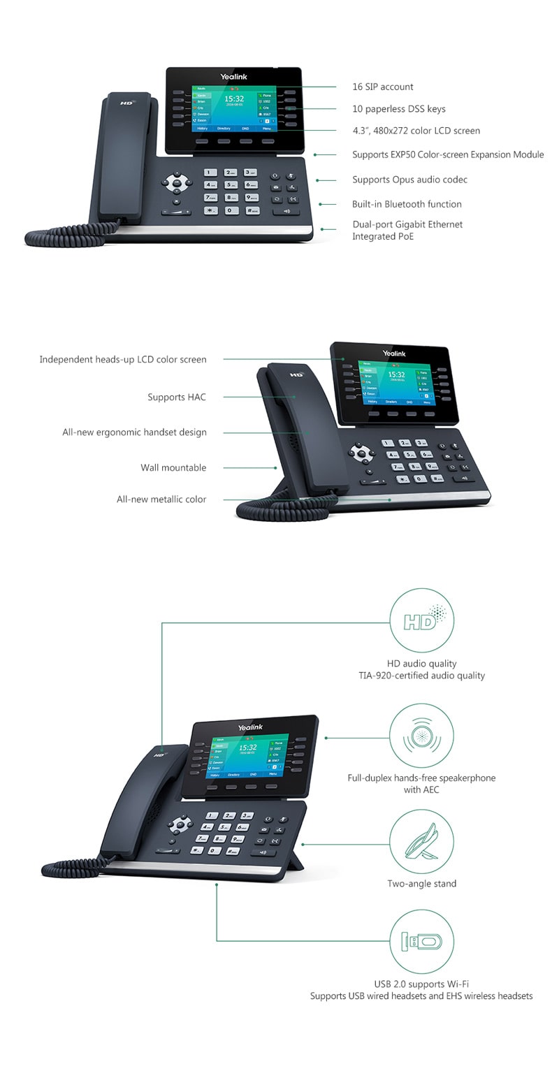 تلفن ویپ Yealink T54S