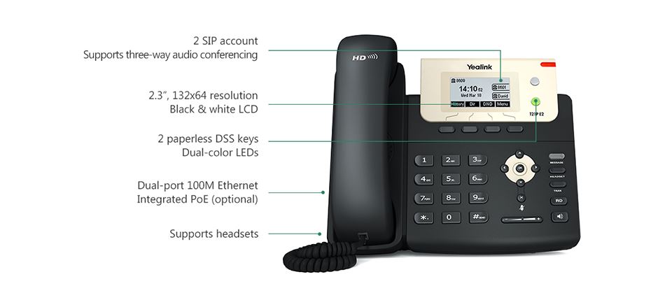 تلفن ویپ Yealink T21